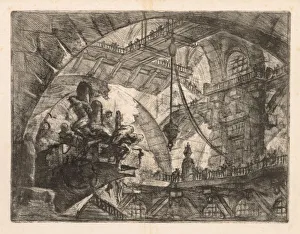 The Prisons: A Vast Gallery with a Group of Prisoners, 1745-1750