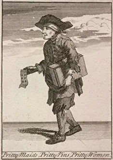 Marcellus Laroon Prints: Pritty Maids, Pritty Pins, Pretty Women, Cries of London, (c1688?)