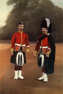 Infantry Prints: Private and Corporal of the Gordon Highlanders, 1900. Creator: Gregory & Co