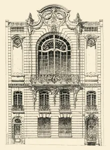 Comte Prints: Private house in Paris, 1903. Creator: Unknown