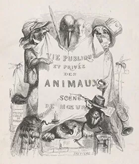 Balzac Honore De Honore Balssa Gallery: Private and Public Life of Animals; Scenes of Customs, ca. 1837-47