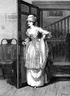 Am Dram Prints: Private theatricals: Miss Hardcastle in She Stoops to Conquer, 1872. Creator: W. H