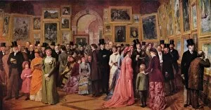 Private View at the Royal Academy, 1881, 1883 (1935). Artist: William Powell Frith