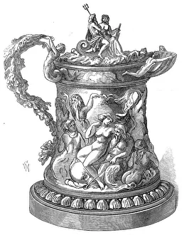 Yacht Club Prints: Prize cup of the Royal Victoria Yacht Club, 1872. Creator: Unknown