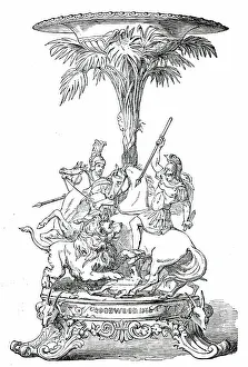 Roskell Hunt Prints: Prize Plate - Goodwood Races - the Steward's Cup, 1850. Creator: Unknown