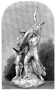 Orestes Prints: Prize Sculpture by Mr. Adams - Orestes and Pylades carrying away the Statue of Diana