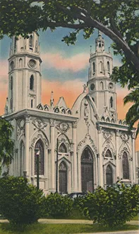 Atlantico Prints: Procathedral of San Nicolas de Tolentino, Barranquilla, c1940s