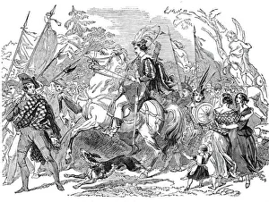 Bard Of Ayrshire Gallery: Procession of archers, 1844. Creator: Unknown