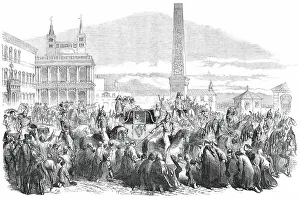 Romans Prints: The Procession from the Church of San Giovanni Laterano to St