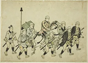 Procession of a Daimyo, c. 1681 / 84. Creator: Hishikawa Moronobu