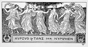 Procession and dance of the nymphs, c1898. Creator: Wilhelm Volz