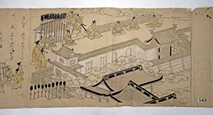 Retinue Prints: Procession of the Emperor and His Suite, 1626. Creator: Kano School