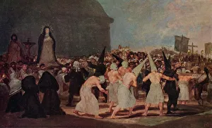 A Procession of Flagellants, 1812-1819 (1939). Artist: Francisco Goya A Procession of Flagellants, 1812-1819 (1939). Artist: Francisco Goya