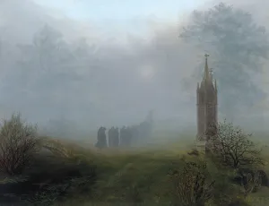 Procession in the Fog, 1828. Artist: Oehme, Ernst Ferdinand (1797-1855) Procession in the Fog, 1828. Artist: Oehme, Ernst Ferdinand (1797-1855)