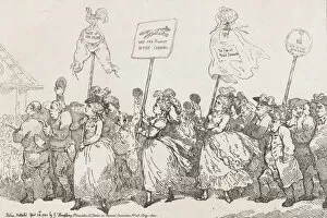 King George Iv Collection: Procession to The Hustings After A Successful Canvass, April 30, 1784. April 30, 1784