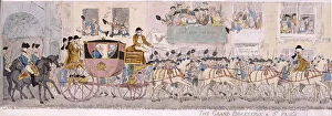 Charlotte Sophia Collection: Procession of King George III and Queen Charlotte to St Pauls Cathedral, London, 1789
