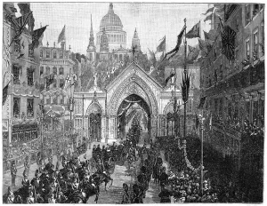 Chevalier Prints: The procession at Ludgate Hill, Thanksgiving Day, London, 1900. Artist: N Chevalier