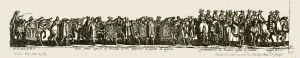 Chartres Prints: Procession of officials and nobles, late 16th-early 17th century. Creator: Unknown