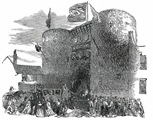 The Procession at the Old Gate, Rye, 1850. Creator: Unknown