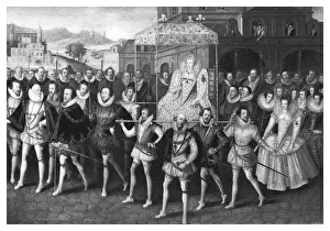 Procession of Queen Elizabeth I to Blackfriars, London, 16 June 1600, (1896). Artist: Marcus Gheeraerts, the Younger