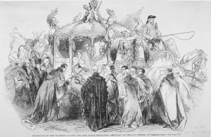 State Carriage Prints: Procession of Queen Victoria to open the Royal Exchange, City of London, 1844