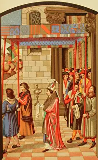 Duke Prints: Procession of Rene I of Anjou, (1409-1480)