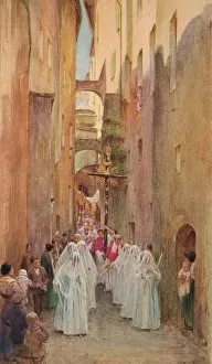 Hutchinson Collection: A Procession in San Remo, c1910, (1912). Artist: Walter Frederick Roofe Tyndale