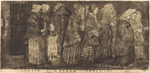 Sepulchral Prints: Procession in the Sepulchre of Saint Medard(Procession dans le caveaux de St