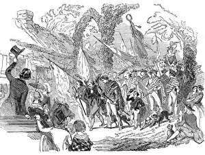 Bard Of Ayrshire Gallery: Procession of shepherds, 1844. Creator: Unknown