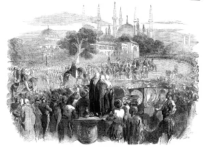 Mahmud Abdulmecid Han Bin Prints: Procession of the Sultan at the Festival of the Bairam