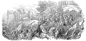 Bard Of Ayrshire Gallery: Procession uncovering before the sons of Burns, 1844. Creator: Unknown