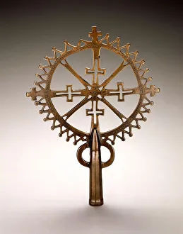 National Museum Of African Art Prints: Processional cross, 14th-15th century. Creator: Unknown