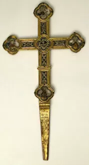 Basse Taille Gallery: Processional Cross, Italian, 1479. Creator: Unknown