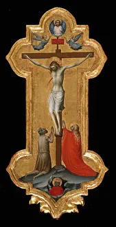 Mary Magdalen Collection: Processional Cross with Saint Mary Magdalene and a Blessed Hermit, 1392 / 95