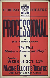 Maxine Elliotts Theatre Prints: Processional, New York, 1937. Creator: Unknown