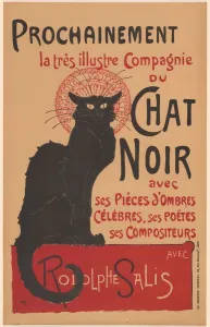 Feline Prints: Prochainement la tres illustre Compagnie du Chat Noir (Poster for the Company of