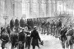Priests Prints: Proclaiming the German Emperor: religious service - Galerie des Glaces