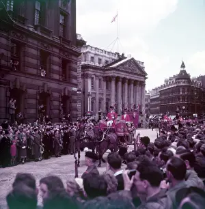 1st Baronet Prints: Proclamation - Lord Mayor arriving in coach