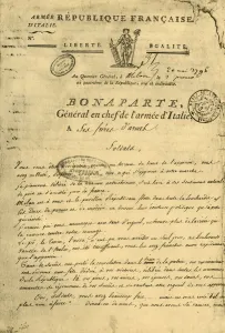 Proclamation by Napoleon to his brothers in arms, 20 May 1796, (1921). Creator: Unknown