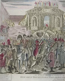 Relieved Gallery: The proclamation of peace at Temple Bar, London, 29 April 1802