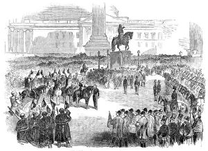 Proclamation of Peace at Trafalgar-Square, 1856. Creator: Unknown