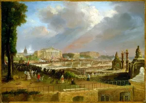 Proclamation of the Republic on the portico of the Chamber of Deputies, May 4, 1848. Creator: Unknown