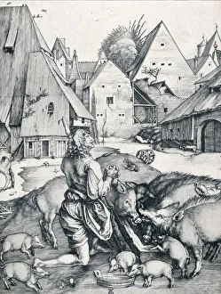 Piglet Prints: The Prodigal Son, 1495 (1906). Artist: Albrecht Durer