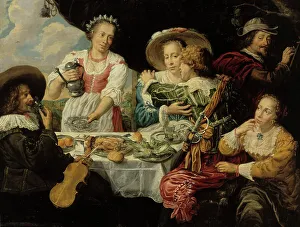 Reunited Prints: The Prodigal Son, 1630-1639. Creator: Jan Cossiers