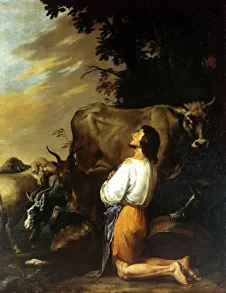 Lukes Gospel Prints: Prodigal Son, 1651. Creator: Salvator Rosa