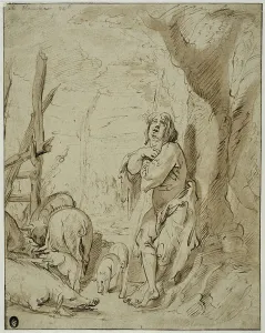 Brown Wash Prints: The prodigal son. Creator: Jan Philipsz van Bouckhorst