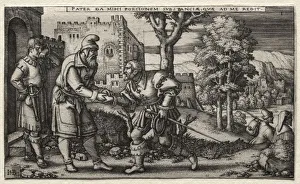 The Prodigal Son: Departure of the Prodigal Son. Creator: Hans Sebald Beham (German, 1500-1550)
