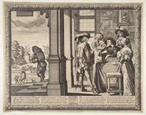 The Prodigal Son Leaves Home, ca. 1636. Creator: Abraham Bosse The Prodigal Son Leaves Home, ca. 1636. Creator: Abraham Bosse