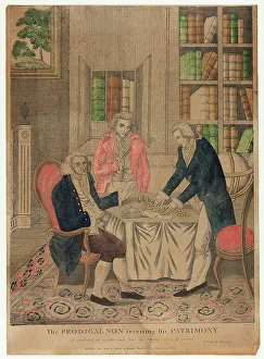 The Prodigal Son Receiving His Patrimony, n.d. Creator: Amos Doolittle