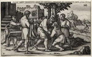 The Prodigal Son: Return of the Prodigal Son. Creator: Hans Sebald Beham (German, 1500-1550)